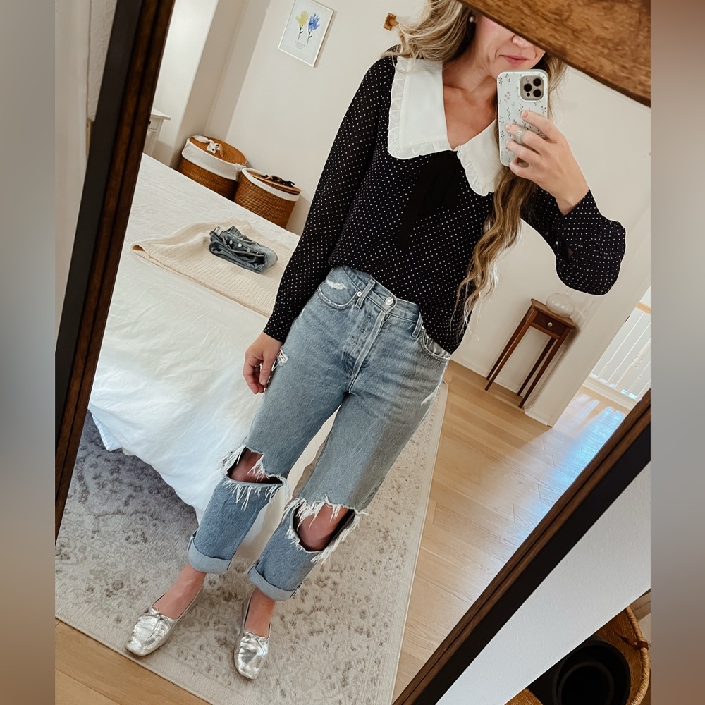 Agolde Mid-Rise Loose Fit Jeans
